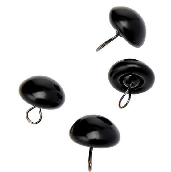 Tieraugen 12mm, 4 St. schwarz